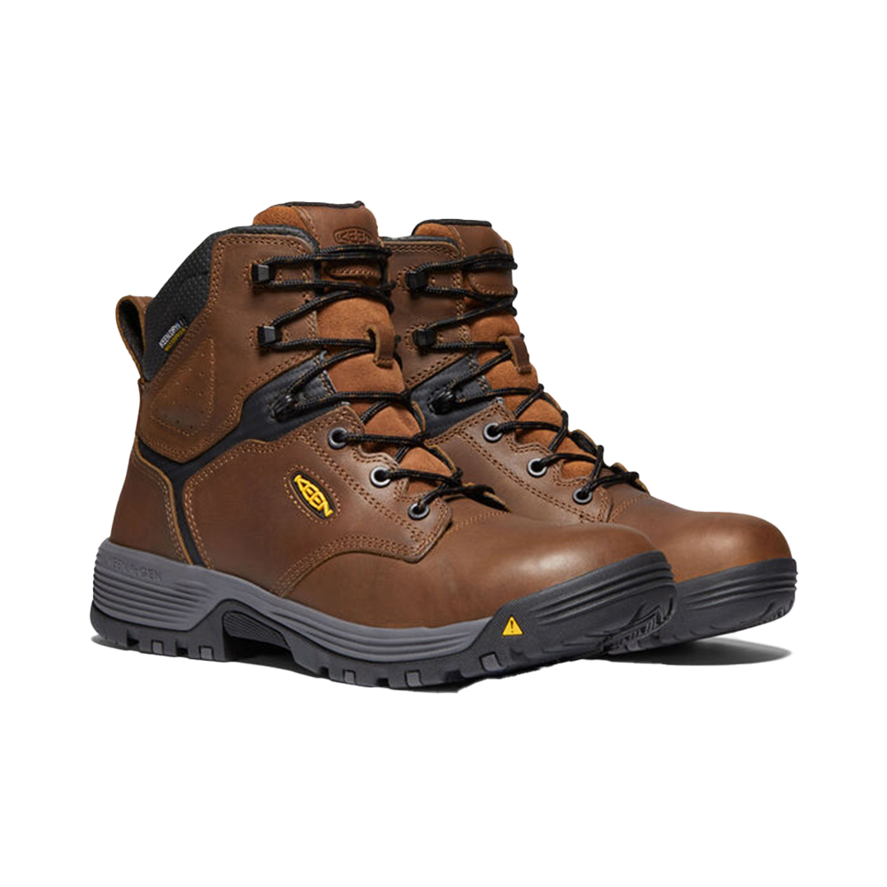 Keen Men's Chicago 6 Inch Waterproof Work Boots with Carbon Fiber Toe from Columbia Safety